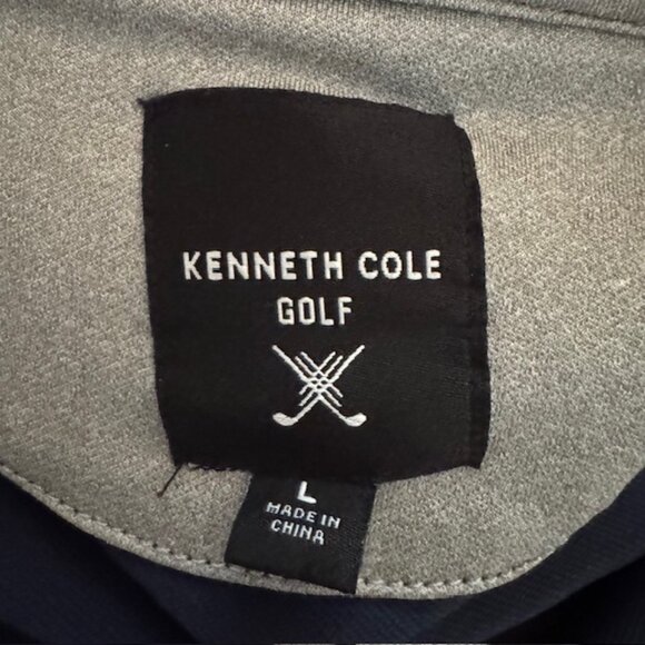 Kenneth Cole Golf Men's 1/4 Zip Pullover Navy Size Large - Picture 5 of 5